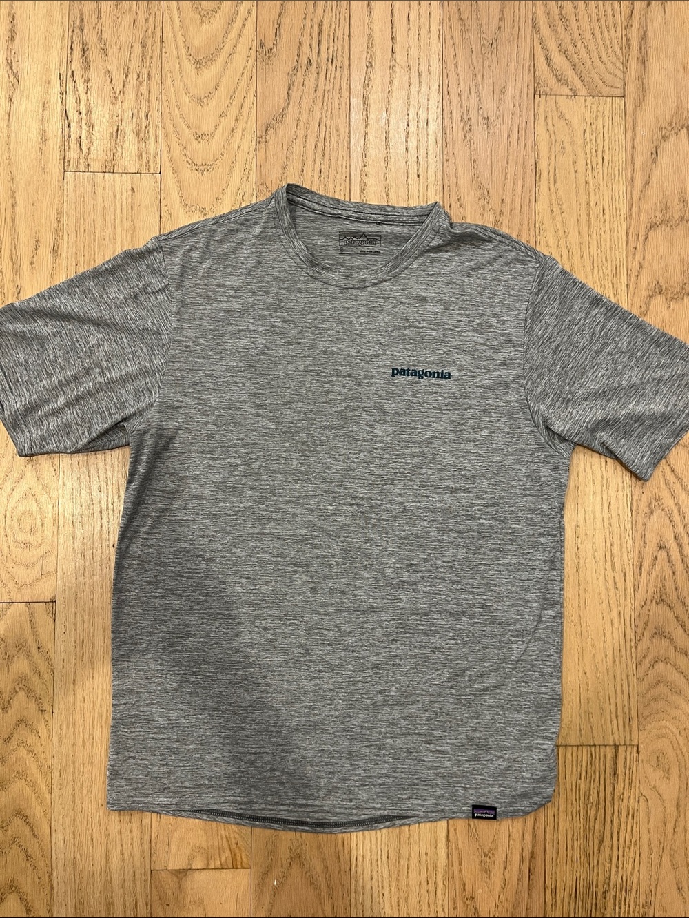 Patagonia Gray Heather Short-Sleeve Logo Tee